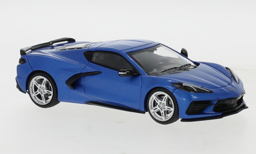 Chevrolet Corvette C8 Stingray 2020 Blauw Metallic - 1:43